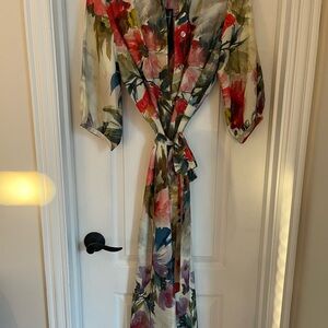 Chic Long Sleeve Floral Dress